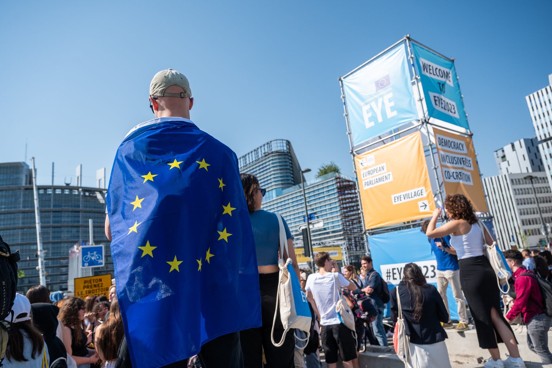 EYE 2023 · Afueras del Parlamento Europeo