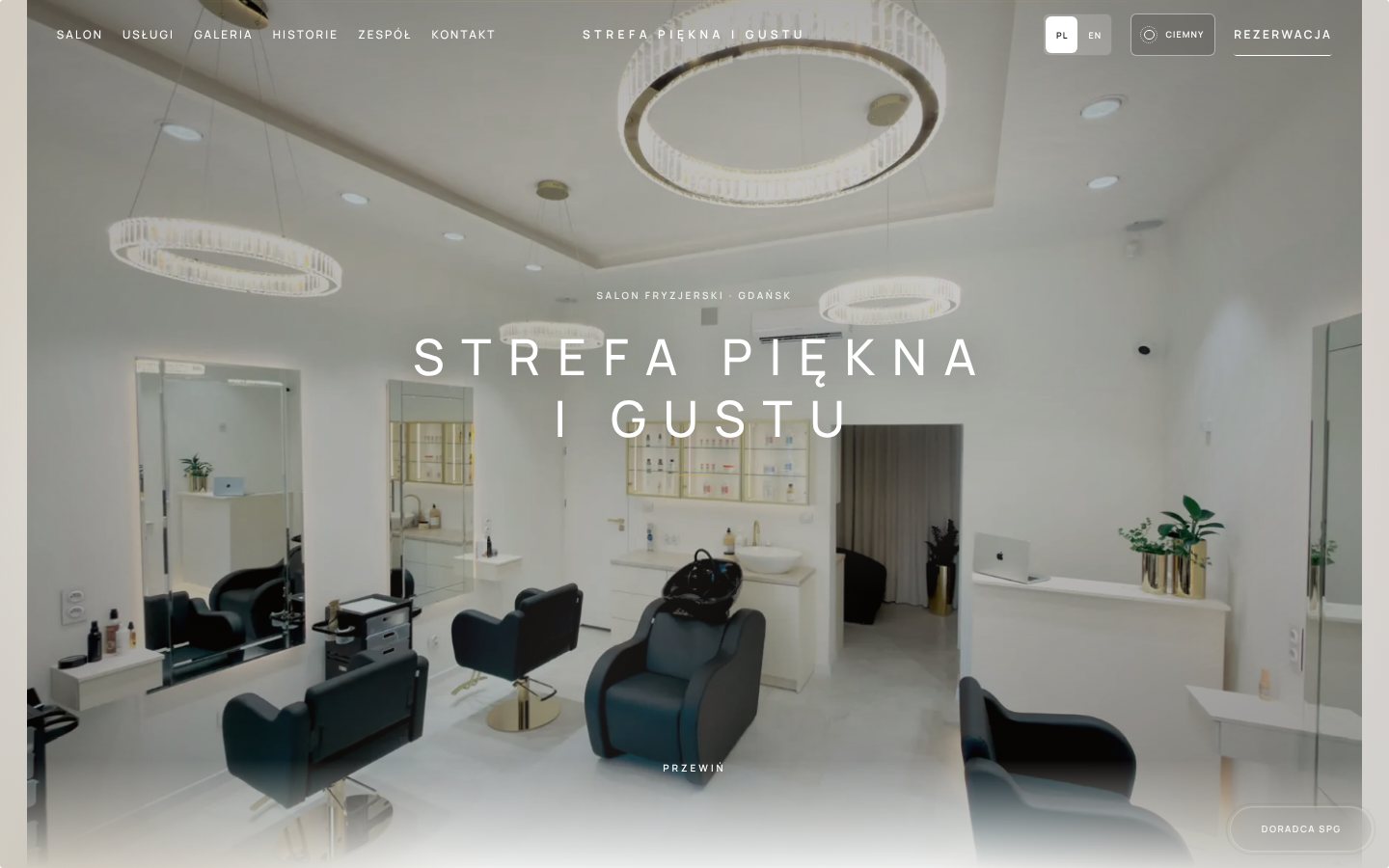 Strefa Piękna i Gustu 网站,首页